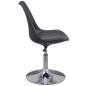 vidaXL Esszimmerstühle 2 Stk. Drehbar Schwarz Kunstleder vidaXL Esszimmerstühle 2 Stk. Drehbar Schwarz Kunstleder