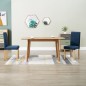 vidaXL Esszimmerstühle 2 Stk. Blau Stoff vidaXL Esszimmerstühle 2 Stk. Blau Stoff