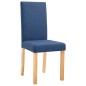 vidaXL Esszimmerstühle 2 Stk. Blau Stoff vidaXL Esszimmerstühle 2 Stk. Blau Stoff