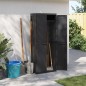 vidaXL Gartenschrank Schwarz 65x37x165 cm PP vidaXL Gartenschrank Schwarz 65x37x165 cm PP
