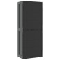 vidaXL Gartenschrank Schwarz 65x37x165 cm PP vidaXL Gartenschrank Schwarz 65x37x165 cm PP