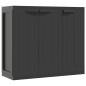 vidaXL Gartenschrank Schwarz 97x37x85 cm PP vidaXL Gartenschrank Schwarz 97x37x85 cm PP