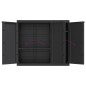 vidaXL Gartenschrank Schwarz 97x37x85 cm PP vidaXL Gartenschrank Schwarz 97x37x85 cm PP