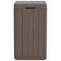 vidaXL Outdoor-Mülltonne Braun 38x38x65 cm PP