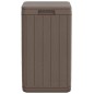 vidaXL Outdoor-Mülltonne Braun 38x38x65 cm PP