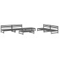 vidaXL 6-tlg. Garten-Lounge-Set Grau Massivholz Kiefer vidaXL 6-tlg. Garten-Lounge-Set Grau Massivholz Kiefer