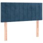 vidaXL Boxspringbett mit Matratze Dunkelblau 90x190 cm Samt vidaXL Boxspringbett mit Matratze Dunkelblau 90x190 cm Samt