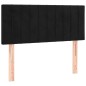 vidaXL Boxspringbett mit Matratze & LED Schwarz 90x190 cm Samt vidaXL Boxspringbett mit Matratze & LED Schwarz 90x190 cm Samt