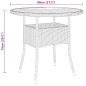 5-tlg. Garten-Essgruppe Poly Rattan Schwarz 5-tlg. Garten-Essgruppe Poly Rattan Schwarz