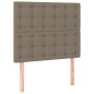 vidaXL Boxspringbett mit Matratze Taupe 90x200 cm Stoff vidaXL Boxspringbett mit Matratze Taupe 90x200 cm Stoff