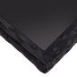 9-tlg. Garten-Essgruppe Poly Rattan und Glas Schwarz 9-tlg. Garten-Essgruppe Poly Rattan und Glas Schwarz