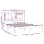 vidaXL Massivholzbett Kiefer 140x190 cm vidaXL Massivholzbett Kiefer 140x190 cm