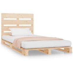 vidaXL Massivholzbett Kiefer 75x190 cm