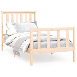 vidaXL Massivholzbett ohne Matratze 100x200 cm Kiefernholz