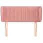 vidaXL Kopfteil mit Ohren Rosa 93x23x78/88 cm Samt