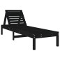 vidaXL Sonnenliegen 2 Stk. mit Tisch Schwarz Massivholz Kiefer vidaXL Sonnenliegen 2 Stk. mit Tisch Schwarz Massivholz Kiefer
