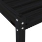 vidaXL Sonnenliegen 2 Stk. mit Tisch Schwarz Massivholz Kiefer vidaXL Sonnenliegen 2 Stk. mit Tisch Schwarz Massivholz Kiefer
