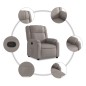 vidaXL Relaxsessel Taupe Stoff vidaXL Relaxsessel Taupe Stoff