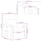 vidaXL Relaxsessel Taupe Stoff vidaXL Relaxsessel Taupe Stoff
