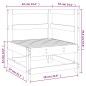 vidaXL Garten-Ecksofa Massivholz Kiefer vidaXL Garten-Ecksofa Massivholz Kiefer