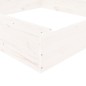 vidaXL Sandkasten mit Sitzen Weiß Quadratisch Massivholz Kiefer vidaXL Sandkasten mit Sitzen Weiß Quadratisch Massivholz Kiefer