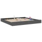 vidaXL Sandkasten mit Sitzen Grau Quadratisch Massivholz Kiefer vidaXL Sandkasten mit Sitzen Grau Quadratisch Massivholz Kiefer