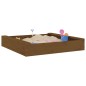 vidaXL Sandkasten mit Sitzen Honigbraun Quadratisch Massivholz Kiefer vidaXL Sandkasten mit Sitzen Honigbraun Quadratisch Massivholz Kiefer