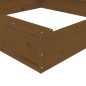 vidaXL Sandkasten mit Sitzen Honigbraun Quadratisch Massivholz Kiefer vidaXL Sandkasten mit Sitzen Honigbraun Quadratisch Massivholz Kiefer