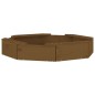 vidaXL Sandkasten mit Sitzen Honigbraun Achteck Massivholz Kiefer vidaXL Sandkasten mit Sitzen Honigbraun Achteck Massivholz Kiefer
