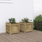 vidaXL Pflanzkübel 2 Stk. Kiefernholz Imprägniert vidaXL Pflanzkübel 2 Stk. Kiefernholz Imprägniert