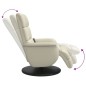vidaXL Massagesessel mit Fußteil Creme Kunstleder vidaXL Massagesessel mit Fußteil Creme Kunstleder