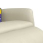 vidaXL Massagesessel mit Fußteil Creme Kunstleder vidaXL Massagesessel mit Fußteil Creme Kunstleder
