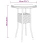 vidaXL 3-tlg. Garten-Essgruppe Poly Rattan Schwarz vidaXL 3-tlg. Garten-Essgruppe Poly Rattan Schwarz