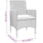 vidaXL 3-tlg. Garten-Essgruppe Poly Rattan Schwarz vidaXL 3-tlg. Garten-Essgruppe Poly Rattan Schwarz