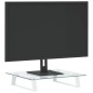vidaXL Monitorständer Weiß 40x35x8 cm Hartglas und Metall vidaXL Monitorständer Weiß 40x35x8 cm Hartglas und Metall