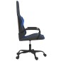 vidaXL Gaming-Stuhl mit Massagefunktion Schwarz und Blau Kunstleder vidaXL Gaming-Stuhl mit Massagefunktion Schwarz und Blau Kunstleder