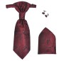 Hochzeitswesten-Set Herren Paisley Größe 52 Burgunderrot Hochzeitswesten-Set Herren Paisley Größe 52 Burgunderrot
