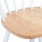 vidaXL Esszimmerstühle 2 Stk Weiß Helles Holz Massivholz Kautschukbaum vidaXL Esszimmerstühle 2 Stk Weiß Helles Holz Massivholz Kautschukbaum