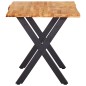 vidaXL Esstisch 140x80x75 cm Massivholz Eiche vidaXL Esstisch 140x80x75 cm Massivholz Eiche