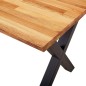 vidaXL Esstisch 140x80x75 cm Massivholz Eiche vidaXL Esstisch 140x80x75 cm Massivholz Eiche
