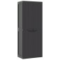 vidaXL Gartenschrank Schwarz 65x37x165 cm PP vidaXL Gartenschrank Schwarz 65x37x165 cm PP