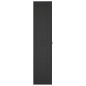 vidaXL Gartenschrank Schwarz 65x37x165 cm PP vidaXL Gartenschrank Schwarz 65x37x165 cm PP
