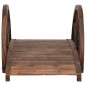 vidaXL Gartenbrücke mit Rad-Design 99x50x38 cm Massivholz Tanne vidaXL Gartenbrücke mit Rad-Design 99x50x38 cm Massivholz Tanne