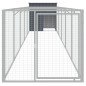 vidaXL Hundehütte mit Auslauf Anthrazit 110x609x110cm Verzinkter Stahl vidaXL Hundehütte mit Auslauf Anthrazit 110x609x110cm Verzinkter Stahl
