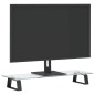 vidaXL Monitorständer Schwarz 60x20x8 cm Hartglas und Metall vidaXL Monitorständer Schwarz 60x20x8 cm Hartglas und Metall