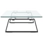 vidaXL Monitorständer Schwarz 60x20x8 cm Hartglas und Metall vidaXL Monitorständer Schwarz 60x20x8 cm Hartglas und Metall