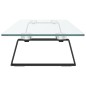 vidaXL Monitorständer Schwarz 100x20x8 cm Hartglas und Metall vidaXL Monitorständer Schwarz 100x20x8 cm Hartglas und Metall