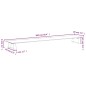 vidaXL Monitorständer Schwarz 100x20x8 cm Hartglas und Metall vidaXL Monitorständer Schwarz 100x20x8 cm Hartglas und Metall