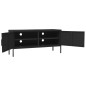 vidaXL TV-Schrank Schwarz 105x35x50 cm Stahl vidaXL TV-Schrank Schwarz 105x35x50 cm Stahl