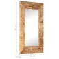 vidaXL Spiegel Handgeschnitzt 80x50x11 cm Massivholz Mango vidaXL Spiegel Handgeschnitzt 80x50x11 cm Massivholz Mango
